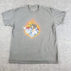 Doja Cat Shirt Mens Medium Gray Crew Neck Short Sleeve Graphics Stretch Pullover