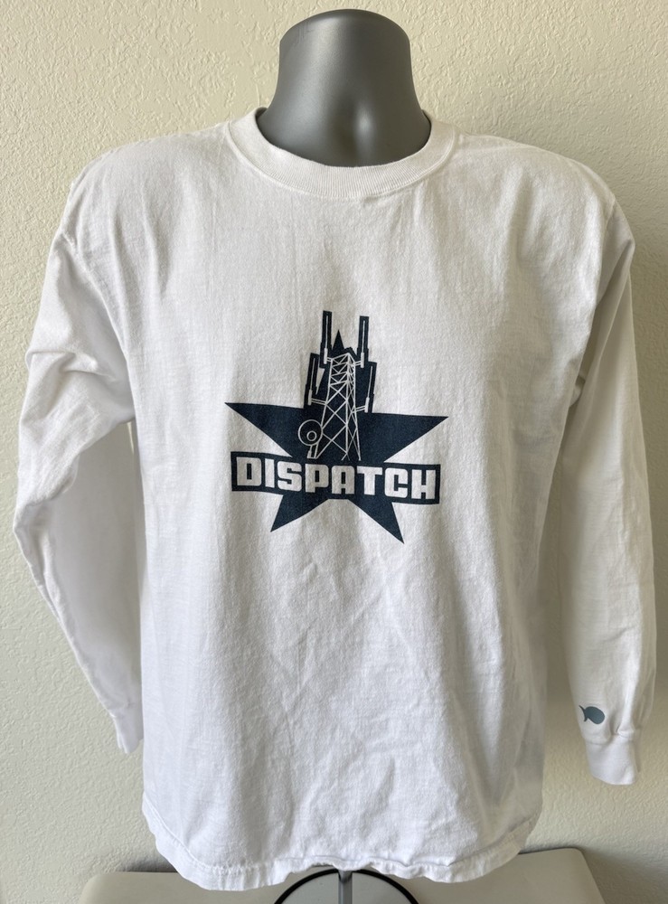 Vtg Y2K Dispatch Tour T Shirt Men’s Large Band Indie Bomber Records 2002
