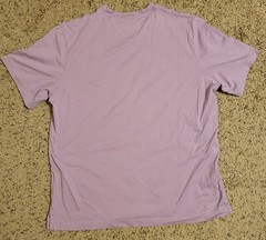 Left Coast Tee Men’s Large L Pima Cotton Crew Neck T-Shirt Lavender Purple Solid