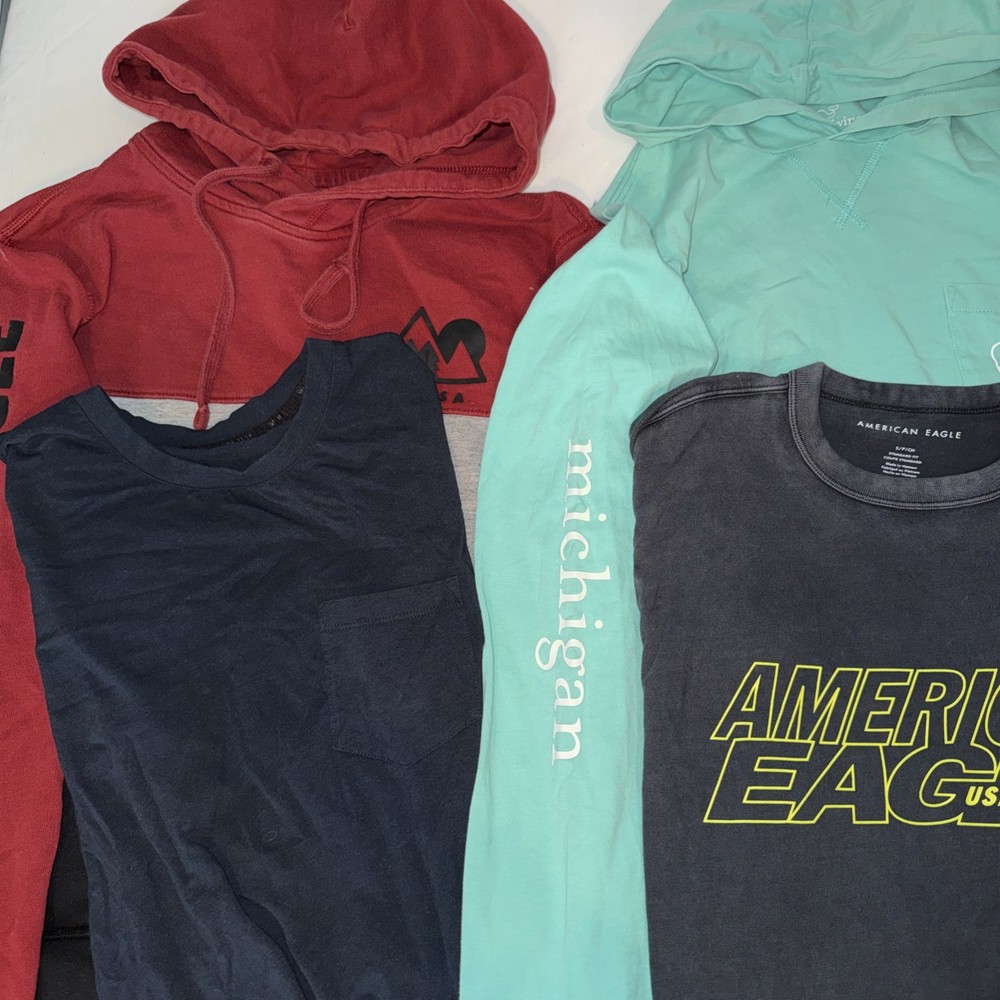 Men’s 4pc Shirt Bundle Size S- American Eagle – Vineyard Vines
