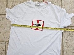 Diesel T-Diegor K47 T-Shirt Men’s 2XL White Regular Fit BNWT Graphic