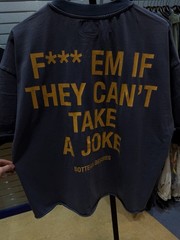 BRAND NEW – Bottega Desires Tee T-Shirt F**k Joke (L) Blue