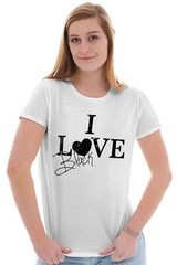 Love Black Style Trendy Classic Fashion Gift Womens Top Junior Graphic Tee