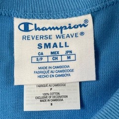 Champion T-shirt Men Small Blue Colorblock Asymmetric Hem Heritage Shift Pocket