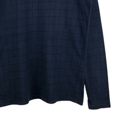 Vintage Yohji Yamamoto AAR Yohji Design Studio Blue Plaid Long Sleeve Tee Shirt