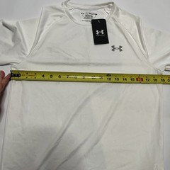NWT Under Armour The Tech Tee Short Sleeve Shirt Men’s Size Small White Top