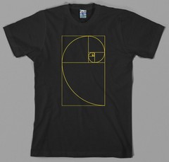 Golden Ratio T Shirt Fibonacci Spiral DaVinci Tool God Geek Universe Esoteric