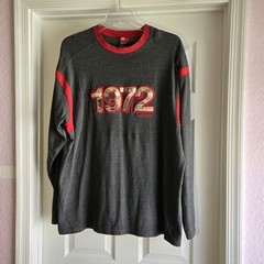 Ecko Unltd. Vintage Long Sleeve Gray And Red Shirt T-shirt Mens XXL 1972 Cotton