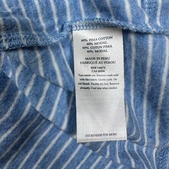 Faherty Shirt Mens Medium Blue Striped Cloud Cotton Henley Long Sleeve Preppy
