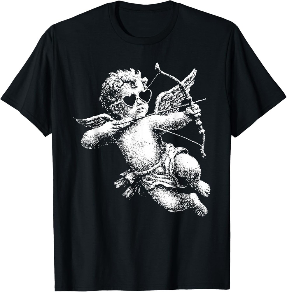 Cherub Angel Cupid Vintage Aesthetic Valentines Day T-Shirt unisex T-Shirt