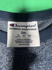 Champion Short Sleeve T Shirt Multi Blue Print Size XXL Extra Extra Large
