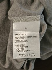 New US Vintage Men’s Sz Lg Shirt Tank Muscle Silver 100% Cotton NWT MSRP $29.95