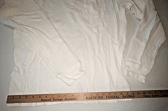Jachs New York, Waffle Knit Henley Long Sleeve Casual Shirt, Men’s M, Beige