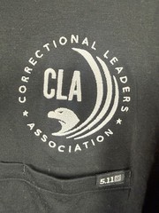 5.11 Tactical Mens Correctional Leaders Association Polo Black XL Short Sleeve