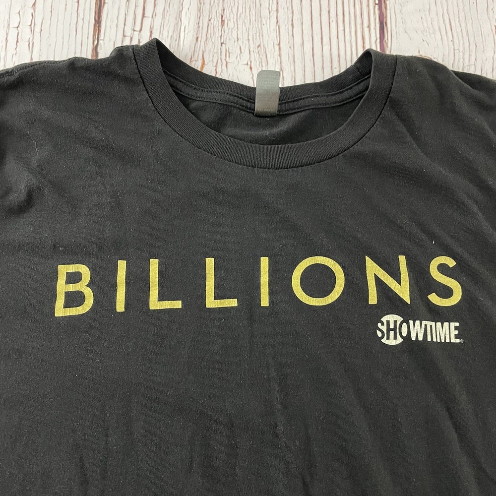 Billions Promo Showtime Short Sleeve District Made T Shirt Men’s Large Black