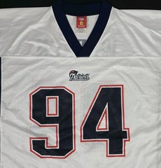 Reebok NFL Team Players TY WARREN #94 New England Patriots White Jersey Men XL