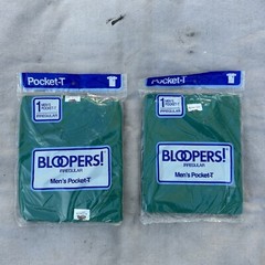 Fruit of The Loom T-Shirts Men’s XXL Vintage Bloopers Irregular Green *2 Packs*