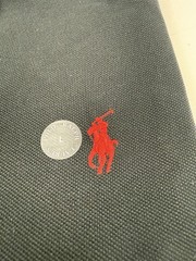Polo Ralph Lauren Men’s Large Black Cotton Polo Shirt Red Pony Classic Fit