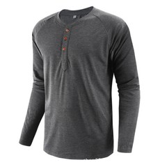 Zonbailon men’s t-shirt solid color crew neck quick dry large men’s shirt