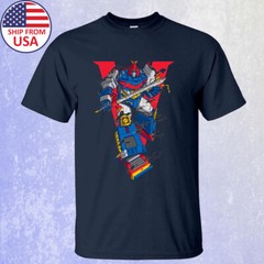 VOLTES V JAPAN RETRO Men’s Navy T-shirt Size S-5XL
