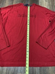 VTG Adidas Long Sleeve T Shirt Mens XL Three Stripe Sleeve Spell Out Thailand