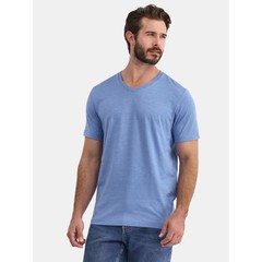 GEORGE Men’s Size XS (30-32) V-Neck Tee Short Sleeve Shirt • Blue Ash Heather