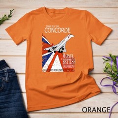 Concorde Retro Vintage British aircraft travel pilot t-shirt Unisex T-shirt