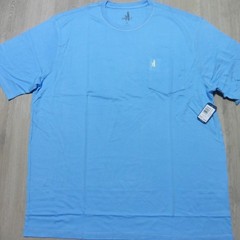 JOHNNIE O Mens XL T SHIRT PALM PARADISE MALIBLU GOLF AQUA BLUE SANTA MONICA TEE