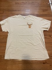 Vintage Y2K All About Hunting Tan Graphic T-Shirt Men’s XL Delta Pro Weight