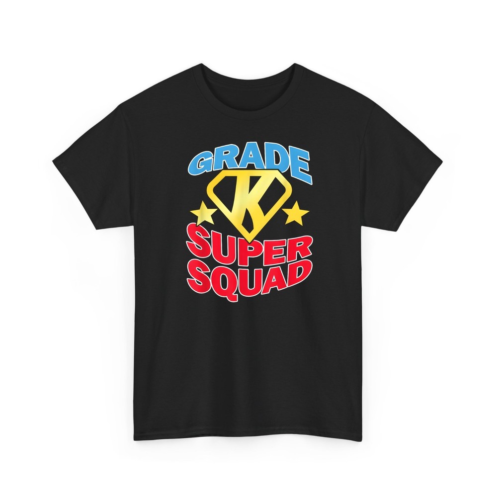 Kindergarten Super Squad Superhero Teacher T-Shirt