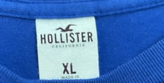 Hollister California Blue Soft Long Sleeve Embroidered Logo Men’s Size XL