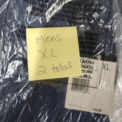 Claiborne S-Essentials V-Neck Shirt XL Meru 1518 Cotton Blend Blue 127