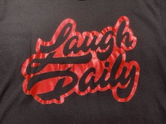 JStu Limited Edition Red Foil Laugh Daily T-Shirt 2020 /1000 More JStu Studios