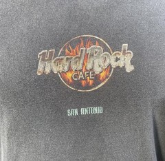 Vintage Y2K Hard Rock Cafe Miami Graphic Short Sleeve T-Shirt Black Mens Large