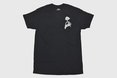 Know Bad Daze Trust No One Mens Black Skeleton Hand Rose Black Shirt New Medium