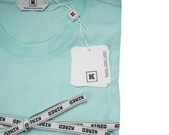 Kired by Kiton Turquoise Supima Crepe Cotton Short Sleeve Slim T-Shirt M (50 IT)