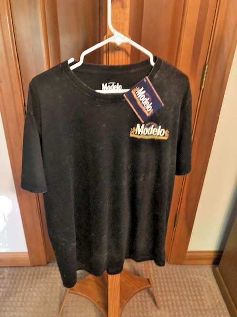 Modelo Men’s T-Shirt Size X-Large/Front-Back Graphics/Faded-Worn Look New w/Tags