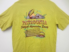 New $45 Patagonia 37801 Aquatic Action Organic T-shirt, Shellfish Society, S