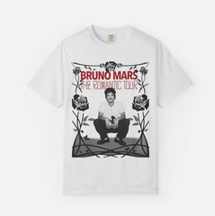Bruno Mars The Romantic Tour 2026 Graphic T-Shirt – Unisex Fans – Retro Style