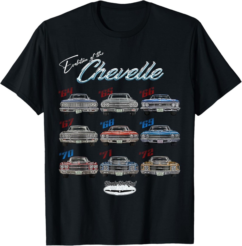 Evolution of the Chevelle,SS,Hotrod,Muscle Car,SS454,SS427 T-Shirt