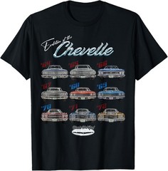 Evolution of the Chevelle,SS,Hotrod,Muscle Car,SS454,SS427 T-Shirt