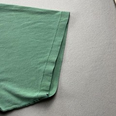 Elwood T-Shirt Mens XL Green Blank Relaxed Raw Hem Short Sleeve Single Stitch