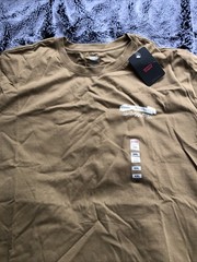 Men’s Levi’s 501 Graphic Relaxed Fit S.S. Lt. Brown Tee XXL. NWT.