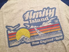 Amity Island Vintage Tee SHIRT FREE S&H USA Jaws 1975