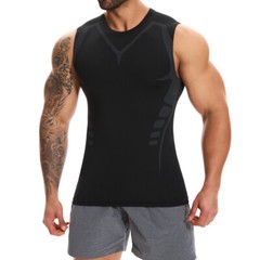 Men’s Sleeveless T-Shirt Solid Color Vest Bodybuilding Muscle Tank Gym Tops US