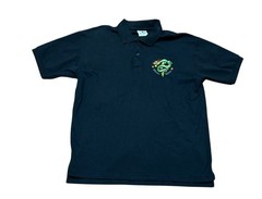 Lai See Shirts Vintage Men’s Black Dragon Hong Kong Short Sleeve Polo Size Large
