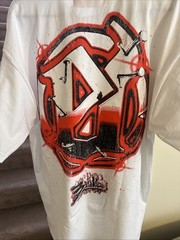 Evil Vice White Red 2X-Large T-shirt Brand New Red Tag