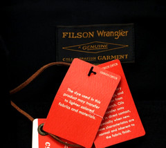 Filson x Wrangler Adventure Shirt Denim and Waxed Cotton Men’s Sizes S-2XL Black