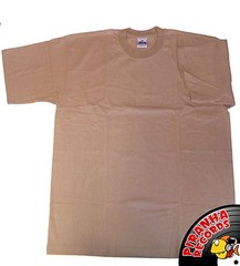 John Son Premium Quality Tan T-Shirt 2XL 100% Cotton Piranha Records