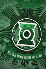 DC Comics Originals Mens Green Lantern No Evil Shall Escape My Sight Shirt New S